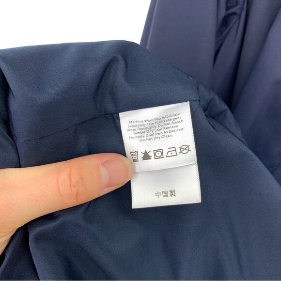 EDDIE BAUER Casual Trench Coat Navy Blue XL - Picture 7 of 12